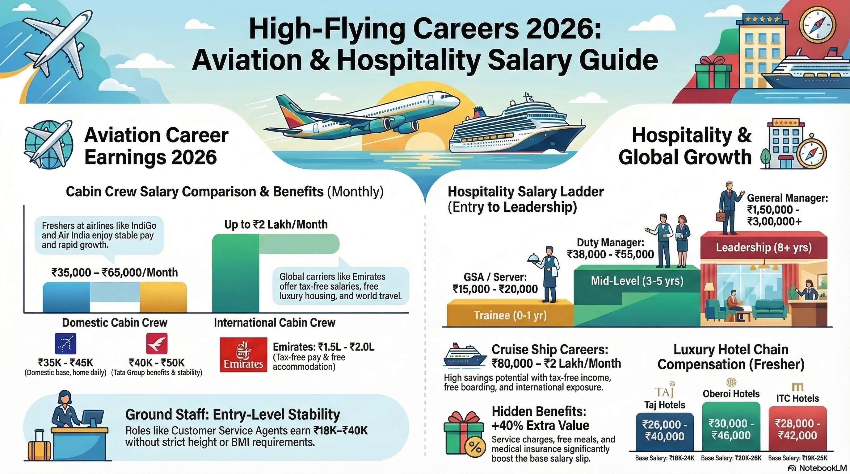 Hospitality Management Salary in India 2026: Complete Breakdown by Role, Hotel & Experience - Wings Institute Hotel Mgmt guide